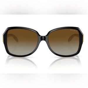 Ralph Lauren Women's Sunglasses 5138 with Black Frame & Gold Detail